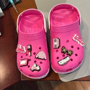 Barbie Pink Sandals with Vibrant Charm Accents